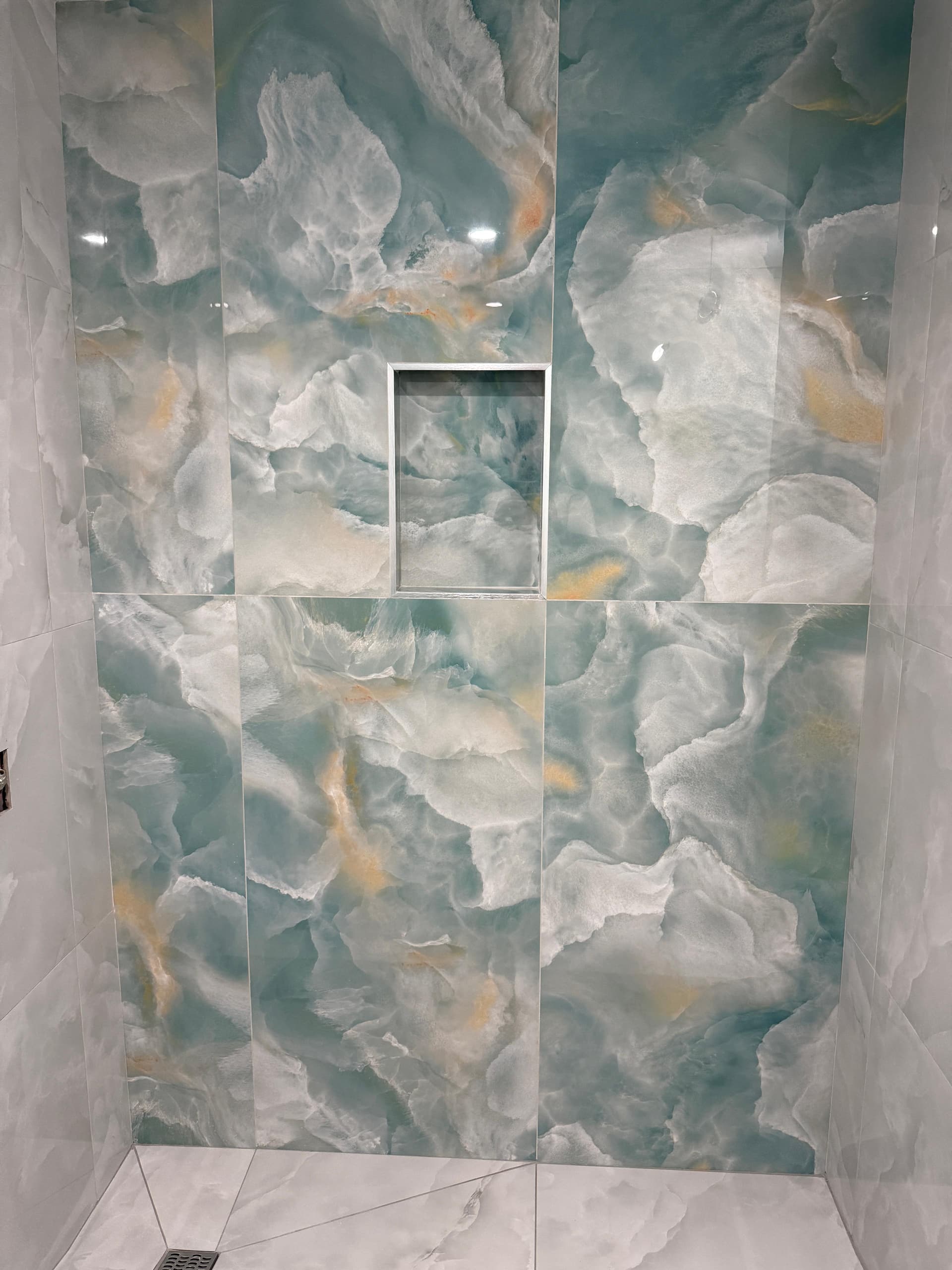 Onyx Feature Wall Tile Work in Bramalea, Brampton by Anand Renovation